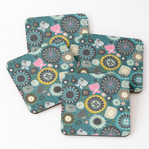 Item preview, blooms teal designed and sold by scrummy.