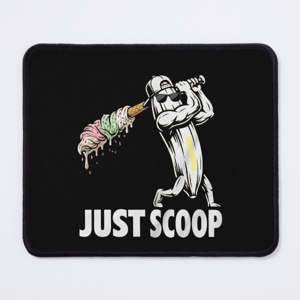 Item preview, Banana Baseball Player Ice Cream Scoop Retro Cartoon designed and sold by Majnon8bp.