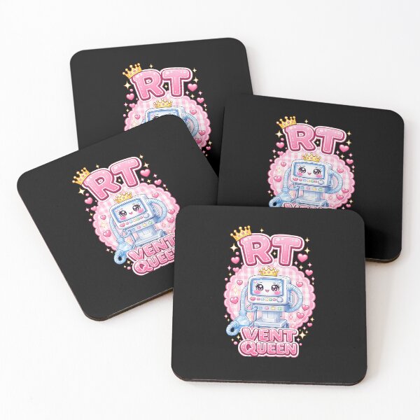Item preview, Cute Kawaii Robot Ventilator Mascot Respiratory Therapist RT Queen Checkerboard Coquette Respiratory Care Week Gift Design designed and sold by ClinicalHubs.