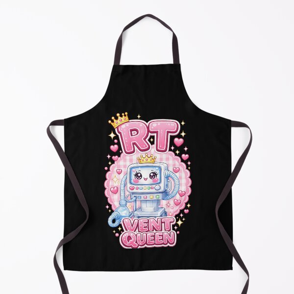 Item preview, Cute Kawaii Robot Ventilator Mascot Respiratory Therapist RT Queen Checkerboard Coquette Respiratory Care Week Gift Design designed and sold by ClinicalHubs.