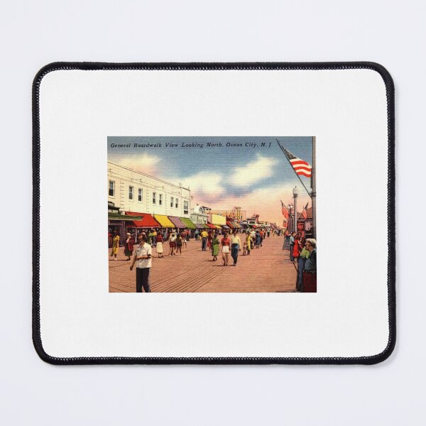 Item preview, Greetings from Ocean City NJ Postcard 1955 Vintage Inspired Boardwalk Reproduction designed and sold by markomundo.
