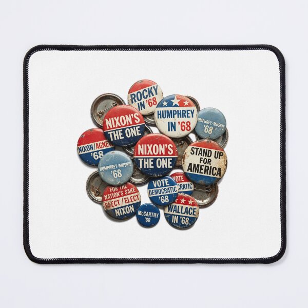 Item preview, Vintage 1968 Presidential Campaign Button Art designed and sold by DuckOddity.