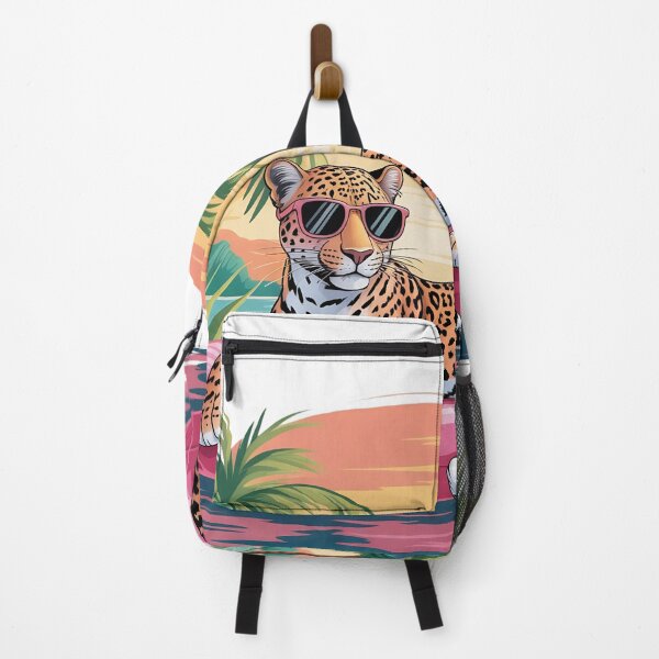 Item preview, Cool Leopard Pool Float Tropical Sunset Design | Retro Summer Jungle Aesthetic designed and sold by JadmeStudio.