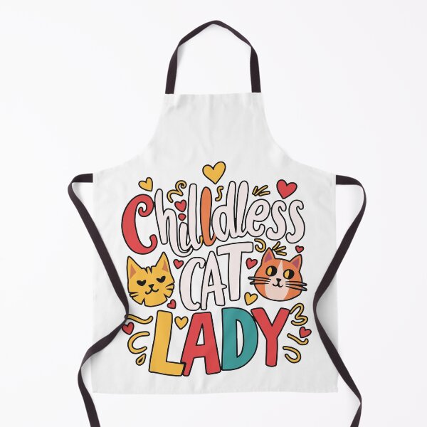 Item preview, Childless Cat Lady - Funny Retro Groovy Cat Lover Aesthetic designed and sold by FlatInkStudio.