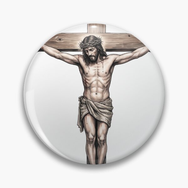 Item preview, Crucifixion of Jesus Christ - Traditional Christian Sacred Art designed and sold by NicoVeithen.