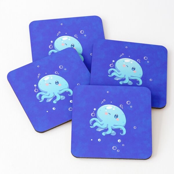 Item preview, Cute Blue Winking Octopus designed and sold by SweetSighren.