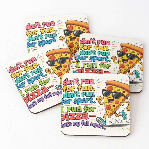 Item preview, I Run For Pizza Funny Food Humor Running Quote designed and sold by riki2365.