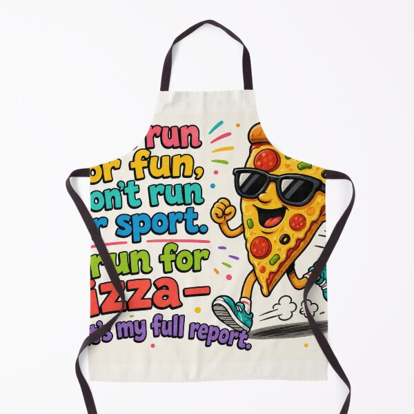 Item preview, I Run For Pizza Funny Food Humor Running Quote designed and sold by riki2365.
