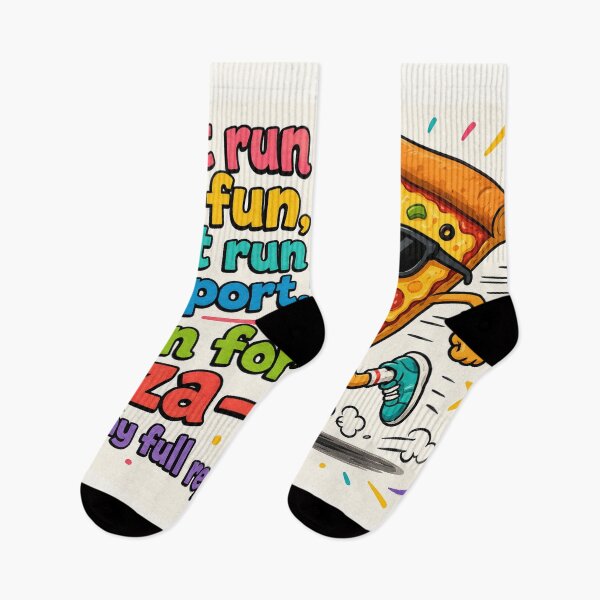 Item preview, I Run For Pizza Funny Food Humor Running Quote designed and sold by riki2365.