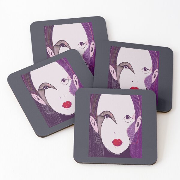 Item preview, A woman with red lips  designed and sold by MarussiaArt.