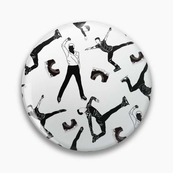 Item preview, Male Figure Skaters Black and White Design designed and sold by PD-Skating.