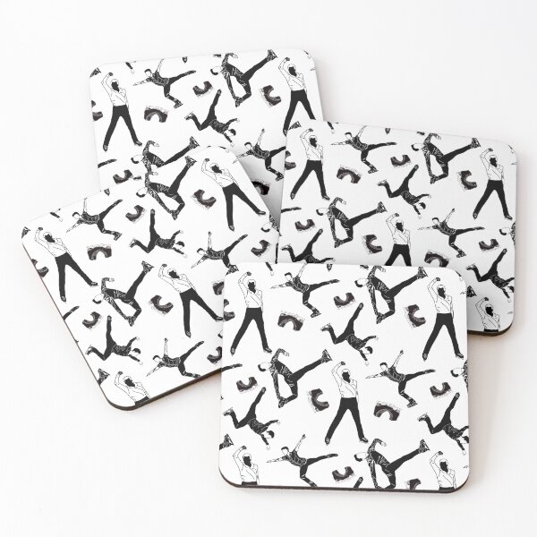 Item preview, Male Figure Skaters Black and White Design designed and sold by Purposely Designed.