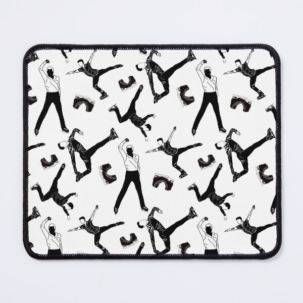 Item preview, Male Figure Skaters Black and White Design designed and sold by Purposely Designed.