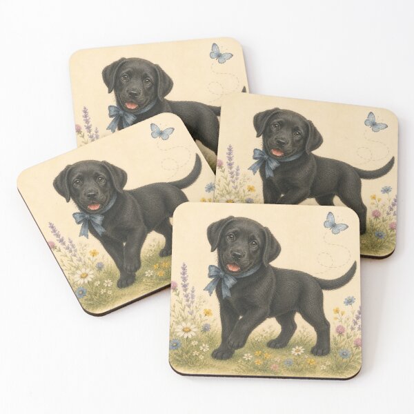 Item preview, Black Lab Dog Floral Baby Nursery Room designed and sold by DogGonePeople.