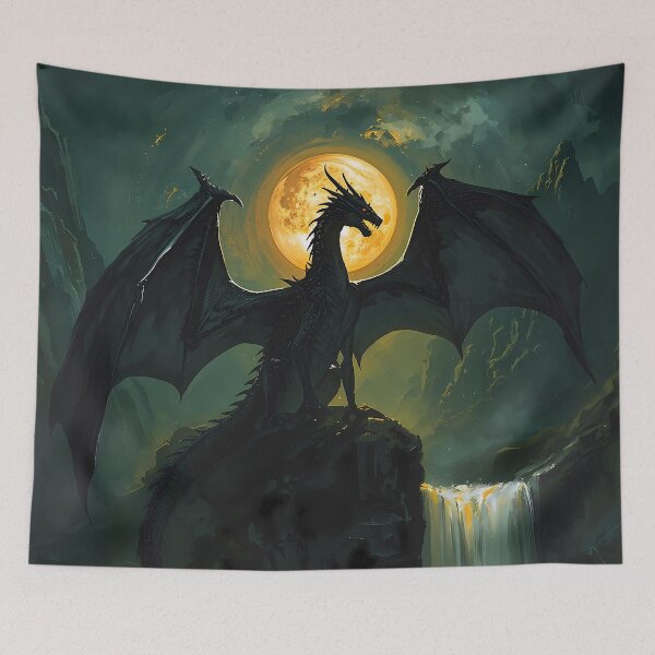 Item preview, Gothic Dragon Oil Painting Dark Fantasy Art designed and sold by ColoradoRevenge.