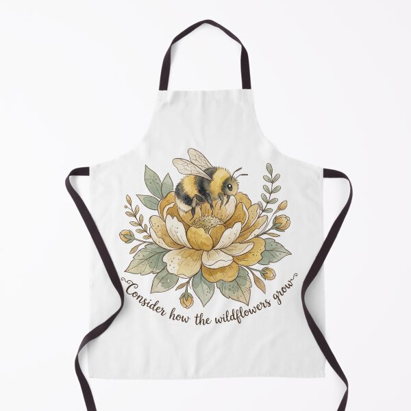 Item preview,  Christian Cottagecore Bumblebee Wildflower Tote Bag Luke 12 Consider the Lilies Faith Gift designed and sold by Small & Beloved.