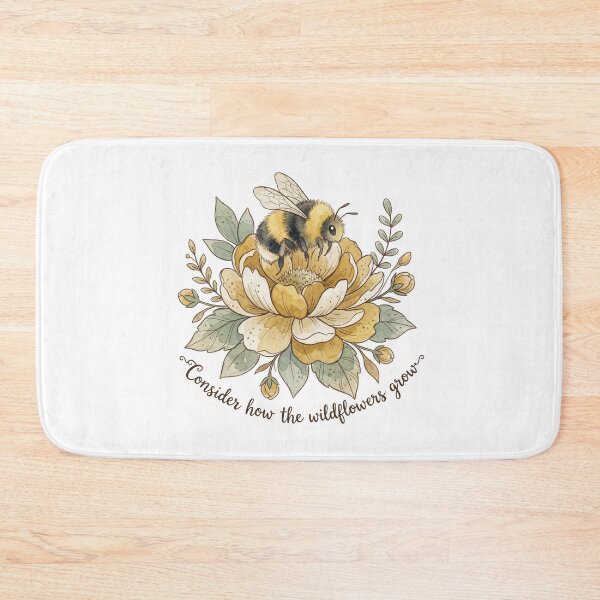 Item preview,  Christian Cottagecore Bumblebee Wildflower Tote Bag Luke 12 Consider the Lilies Faith Gift designed and sold by Small & Beloved.