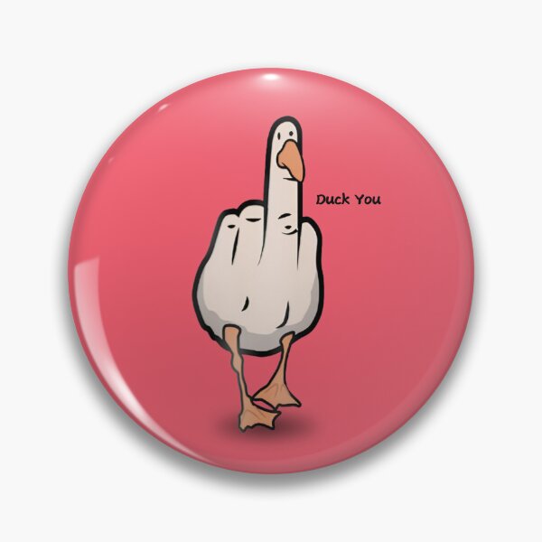 Item preview, Duck You Funny Goose Showing Middle Finger designed and sold by tarzbol.