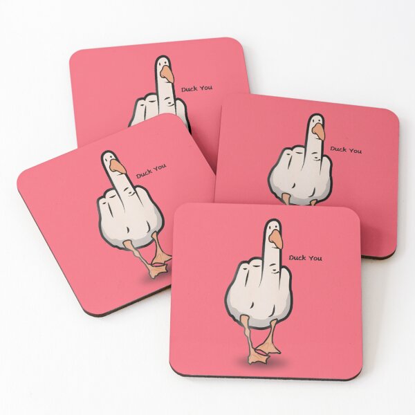 Item preview, Duck You Funny Goose Showing Middle Finger designed and sold by tarzbol.