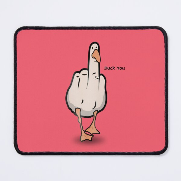 Item preview, Duck You Funny Goose Showing Middle Finger designed and sold by tarzbol.