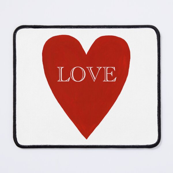 Item preview, Red Love Heart-Original Gouache Design designed and sold by AlinaArt&Design.