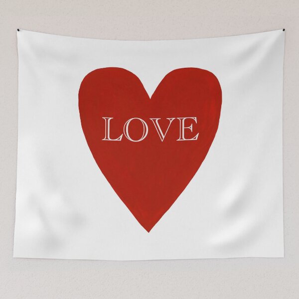 Item preview, Red Love Heart-Original Gouache Design designed and sold by AlinaArt&Design.