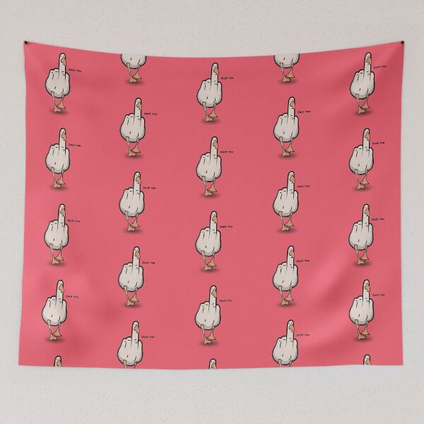 Item preview, Duck You Funny Goose Showing Middle Finger designed and sold by tarzbol.