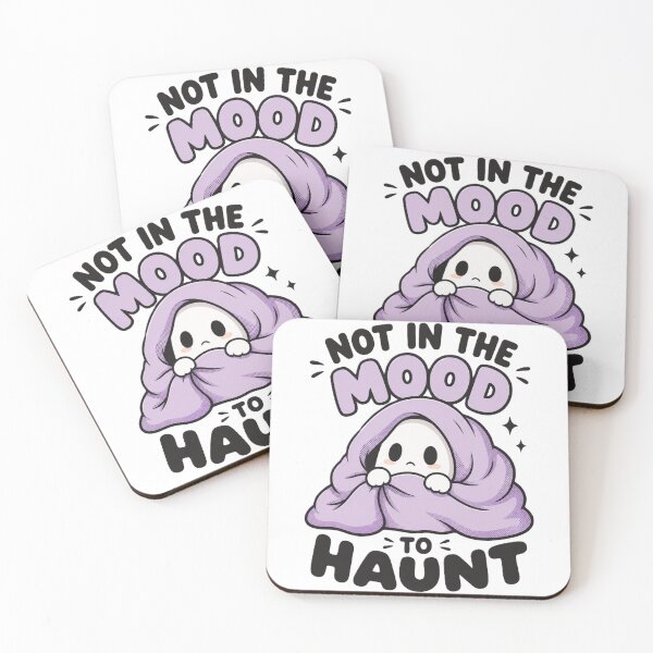 Item preview, Not in the Mood to Haunt - Cozy Blanket Ghost designed and sold by BlackBoneArt.