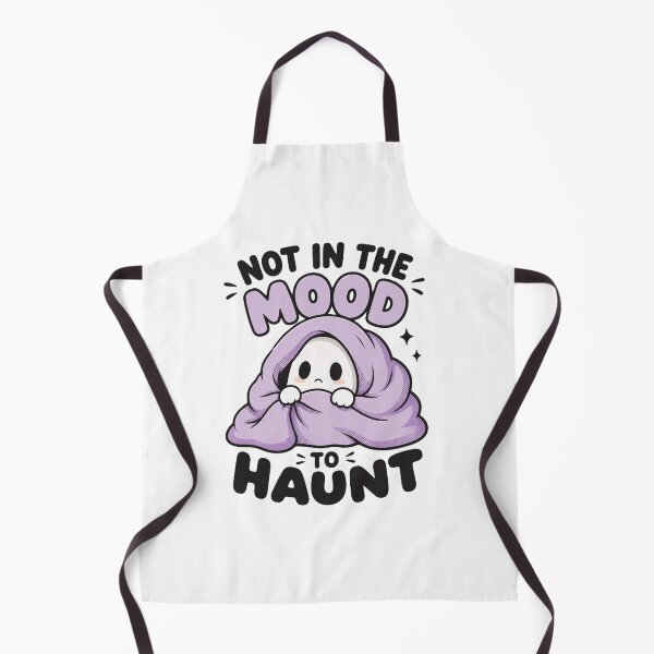 Item preview, Not in the Mood to Haunt - Cozy Blanket Ghost designed and sold by BlackBoneArt.