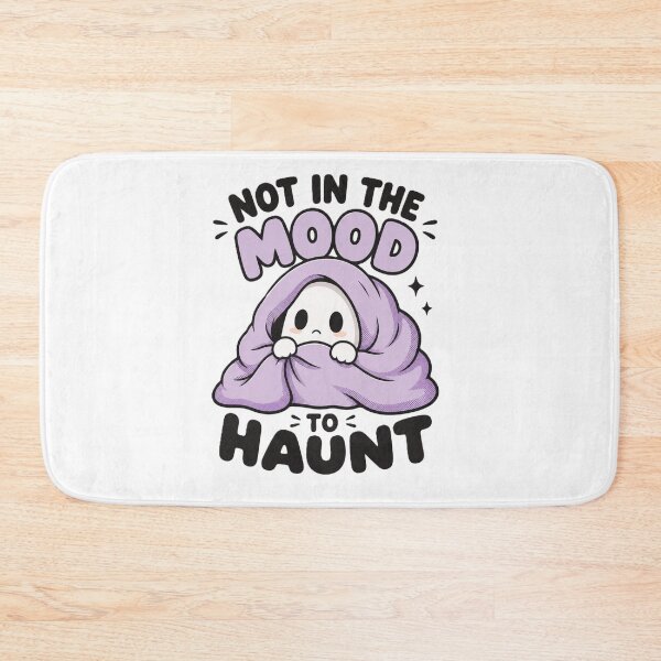 Item preview, Not in the Mood to Haunt - Cozy Blanket Ghost designed and sold by BlackBoneArt.