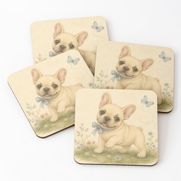 Item preview, French Bulldog Frenchie Dog Floral Baby Nursery Room designed and sold by DogGonePeople.
