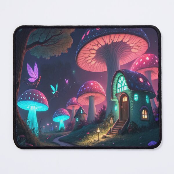 Item preview, Neon Mushroom Village designed and sold by Sprklebrand.