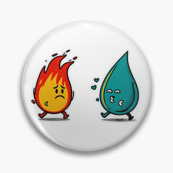Item preview, Dangerous Love - Fire and Water Cute Romance designed and sold by re2m.
