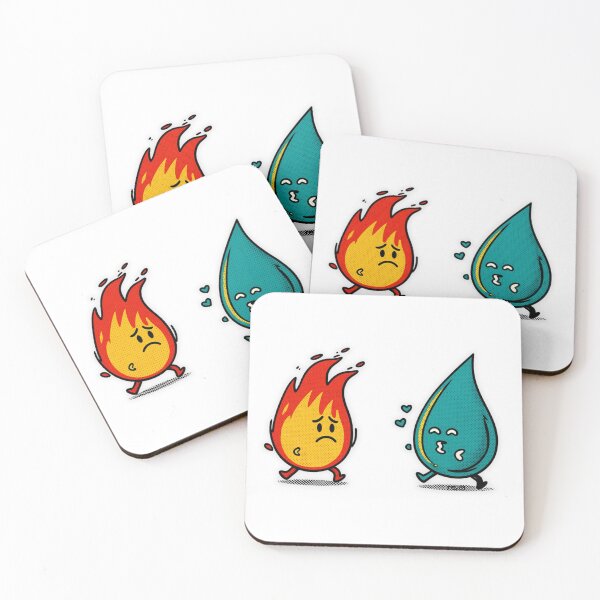 Item preview, Dangerous Love - Fire and Water Cute Romance designed and sold by re2m.
