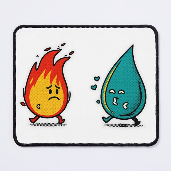 Item preview, Dangerous Love - Fire and Water Cute Romance designed and sold by re2m.