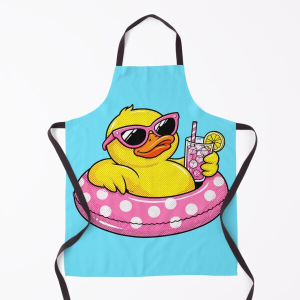 Item preview, Cool Duck Pool Float Summer Graphic – Retro Pink Vacation Vibes Design designed and sold by TheStephanieRome.