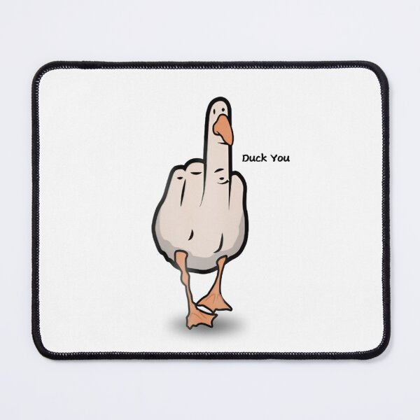 Item preview, Duck You Funny Goose Showing Middle Finger designed and sold by tarzbol.