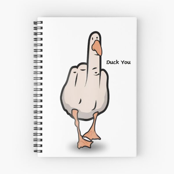 Item preview, Duck You Funny Goose Showing Middle Finger designed and sold by tarzbol.