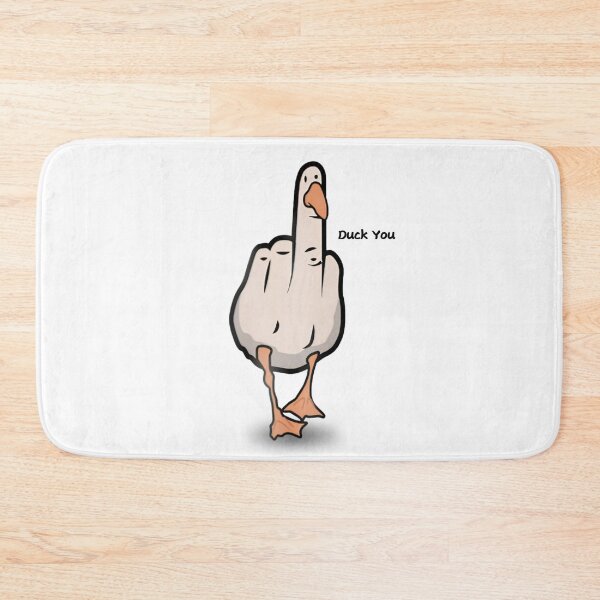 Item preview, Duck You Funny Goose Showing Middle Finger designed and sold by tarzbol.
