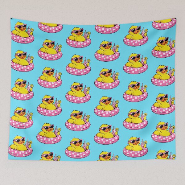 Item preview, Cool Duck Pool Float Summer Graphic – Retro Pink Vacation Vibes Design designed and sold by TheStephanieRome.