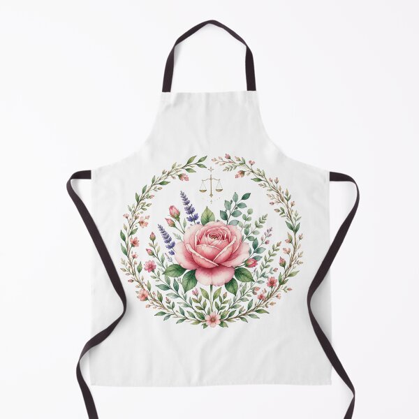 Item preview, Libra Celestial Botanical - Pink Rose Floral Wreath designed and sold by MoonSoul Studio.