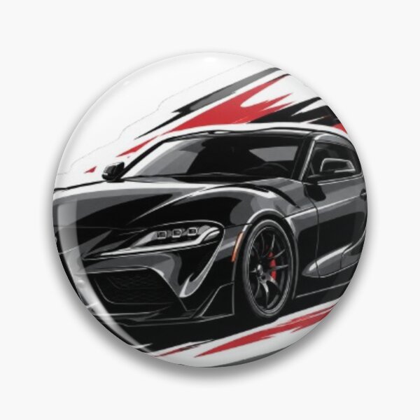 Item preview, Black Toyota Supra Sports Car Sticker designed and sold by AuraAuto.