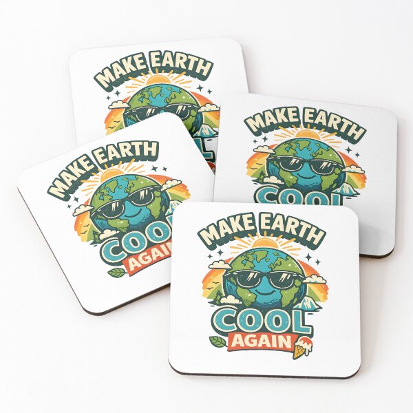 Item preview, Make Earth Cool Again – Funny Eco Awareness Design designed and sold by darkan1.