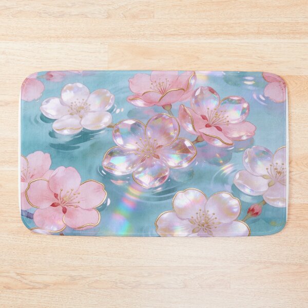 Item preview, Korean Crystal Cherry Blossom Water Pattern Art Print designed and sold by lita-lilith.