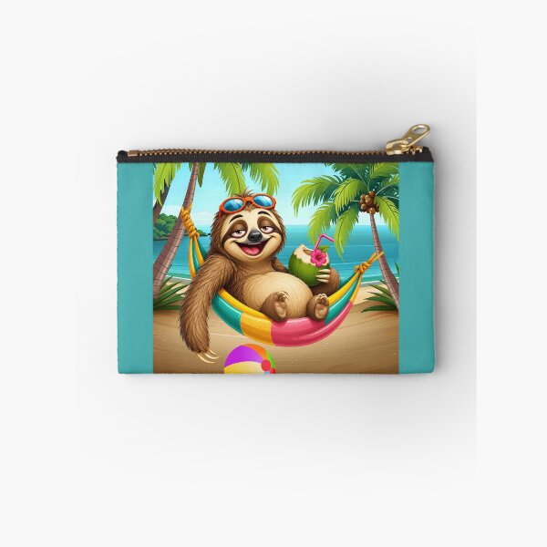 Item preview, SAMMY SLOTH'S IDEA OF A GREAT BEACH DAY designed and sold by Tammera.