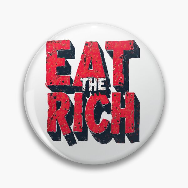 Item preview, Eat The Rich Distressed Anti Capitalist Street Art designed and sold by CircaSassy.