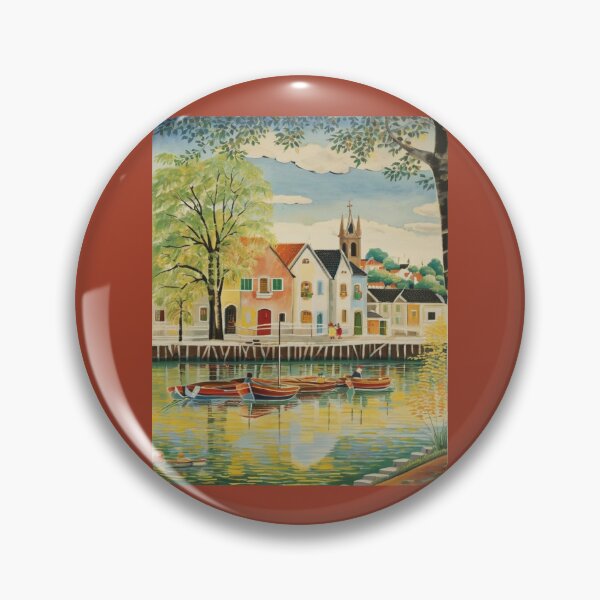 Item preview, Across the river to Totnes5（watercolour + AI） designed and sold by artsmeow.
