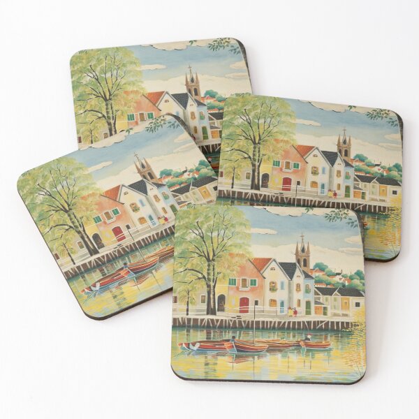 Item preview, Across the river to Totnes5（watercolour + AI） designed and sold by artsmeow.