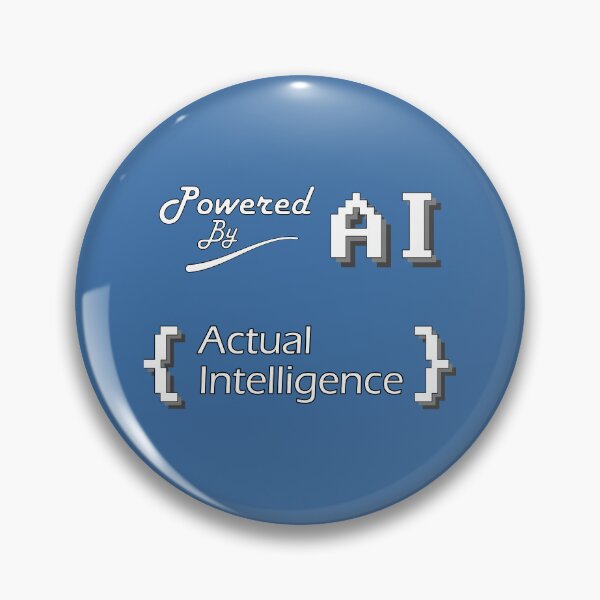 Item preview, Powered By AI (Actual Intelligence) designed and sold by Koohiisan.