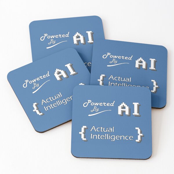 Item preview, Powered By AI (Actual Intelligence) designed and sold by Koohiisan.